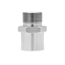 Load image into Gallery viewer, Mishimoto M22 Stainless Steel Sandwich Plate Adapter for Automotive Oil Systems