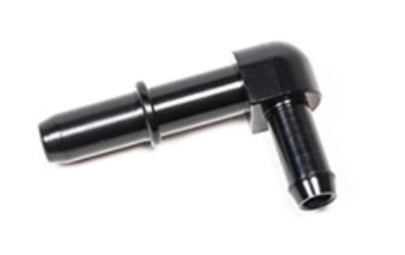 Radium Engineering 3/8 inch SAE Male to 90 Degree 5/16 inch Hose Barb Fitting