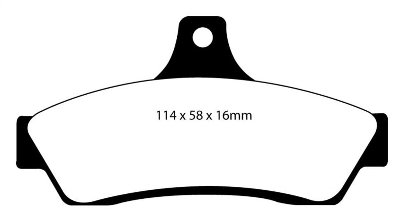 EBC Redstuff Ceramic Low Dust Brake Pads for Pontiac GTO 2004-2006 - Part Number ebcDP31711C