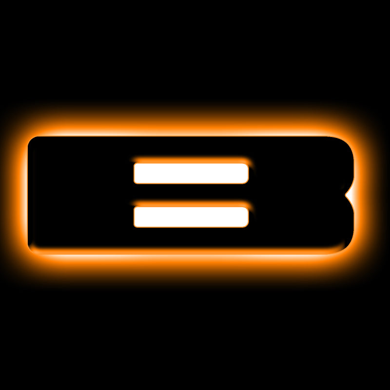 ORACLE Lighting Universal Illuminated LED Letter Badges - Matte Black Finish – Customizable Car Badge