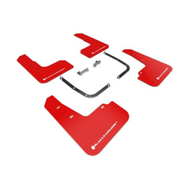 Rally Armor 19-21 Hyundai Veloster Turbo/2.0/R-Spec Red UR Mud Flap with White Logo