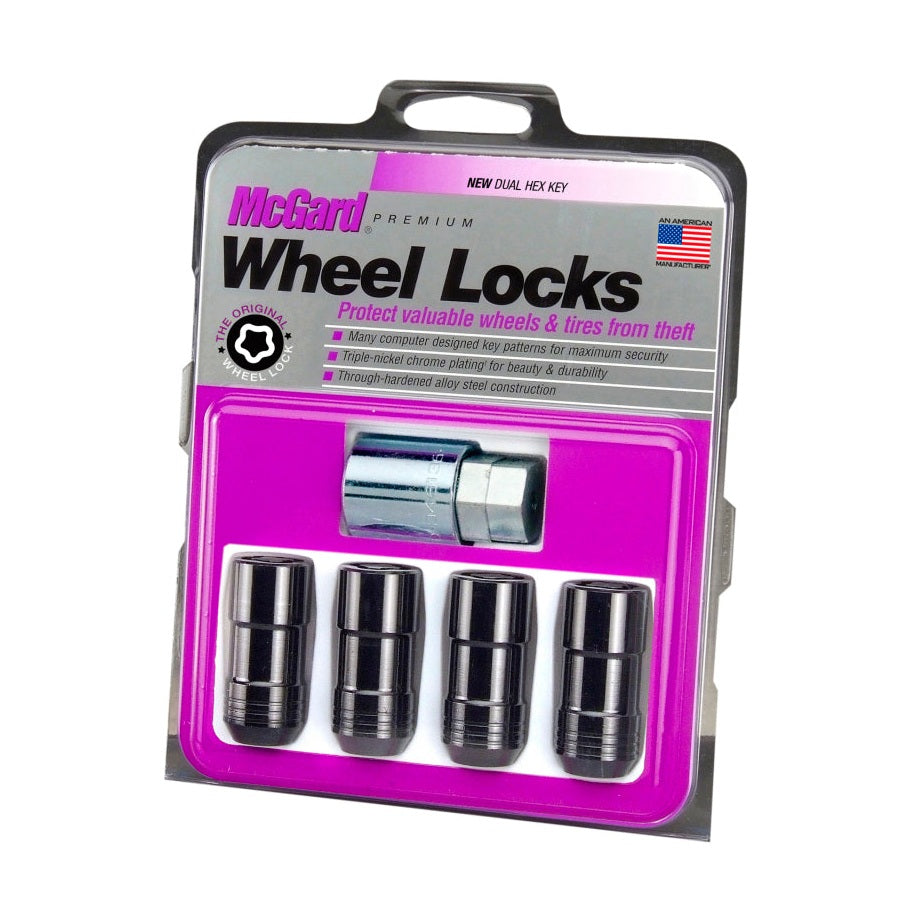 McGard Black Cone Seat Wheel Lock Set M14 x 1.5 for GMC and Chevrolet Vehicles
