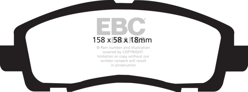 EBC Yellowstuff Front Brake Pads for Acura TL 2006-2008 | Part Number: ebcDP41753R