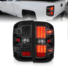 Load image into Gallery viewer, ANZO 15-19 Chevy Silverado 2500HD/3500HD LED Tail Light Assembly with Clear Lens and Black Housing