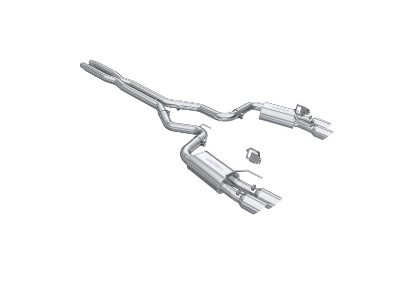 MBRP Armor Lite Series 3-Inch Street Profile Catback Exhaust System for 2024-2026 Ford Mustang with Quad Tips