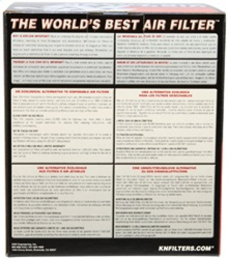 K&N Engineering Replacement Round Straight Air Filter Part Number E-0661 for 14-19 Mercedes-Benz AMG Models