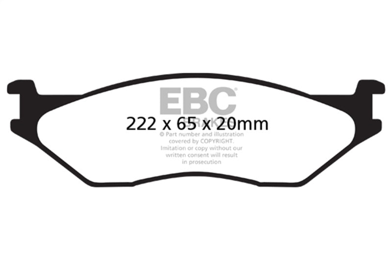 EBC DP41653R Yellowstuff Front Brake Pads for 2002-2005 Ford Econoline E550