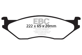 EBC DP41653R Yellowstuff Front Brake Pads for 2002-2005 Ford Econoline E550
