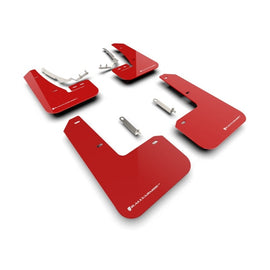 Rally Armor 22-25 VW MK8 Golf GTI and Golf R Red UR Mud Flap with White Logo