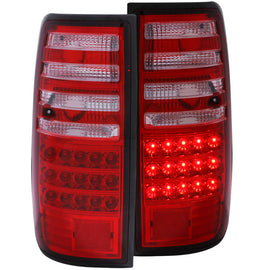 ANZO 1991-1997 Toyota Land Cruiser Fj LED Taillights - Red and Clear Lens Pair