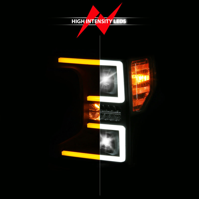 ANZO Z-Series Full LED Projector Headlight for 2020-2022 Ford Super Duty Driver Side Only - Halogen Replacement