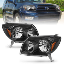 Load image into Gallery viewer, ANZO 2003-2005 Toyota 4Runner Crystal Headlight Set with Clear Lenses and Black Housing