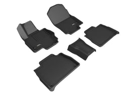 3D MAXpider KAGU Series All-Weather Floor Mats for Mercedes-Benz GLE (2020-2022) - Custom Fit, Black