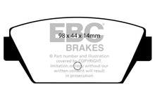 Load image into Gallery viewer, EBC DP4576R Yellowstuff Rear Brake Pads for 1990-1994 Mitsubishi Eclipse and Eagle Talon
