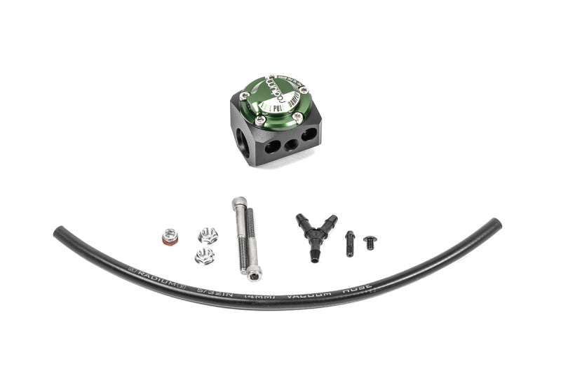 Radium Engineering FPD-R Inline Fuel Pulse Damper with 8AN ORB Ports and 1/8NPT Pressure Gauge Port