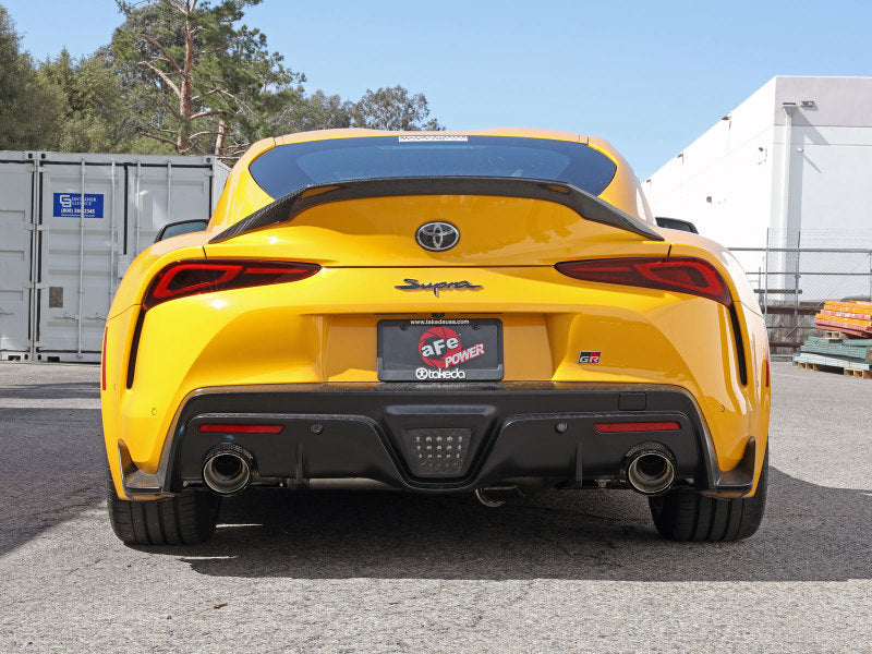 aFe Power Takeda Cat-Back Exhaust System for Toyota GR Supra 2021-2024 with Carbon Fiber Tips