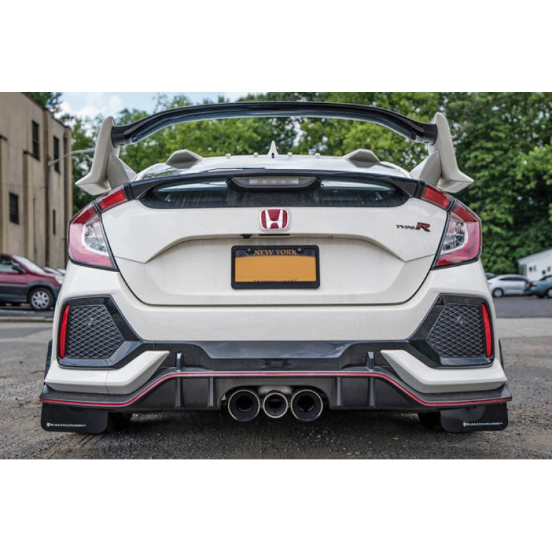 Rally Armor 17-22 Honda Civic Type R Black UR Mud Flap with Blue Logo