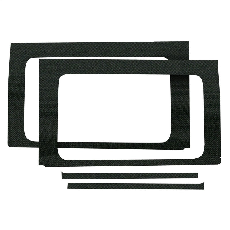 DEI Jeep Wrangler JL 4-Door Boom Mat Rear Side Window Trim Kit - Black