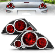 Load image into Gallery viewer, ANZO 2000-2005 Mitsubishi Eclipse Tail Light Assembly with Clear Lens and Black Housing