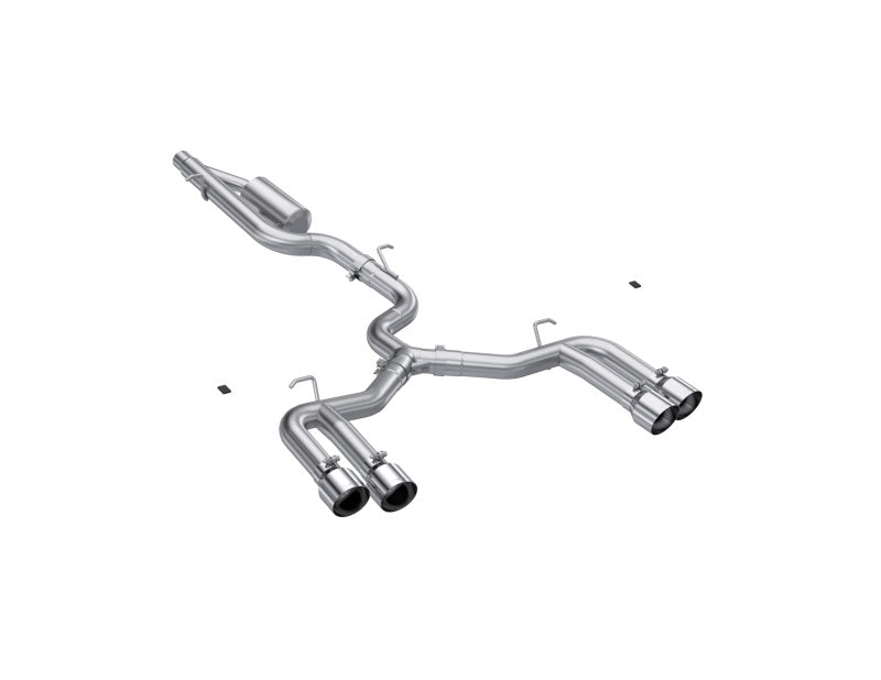 MBRP Armor Pro Series 22-24 Audi S3 2.0L Cat-Back Exhaust System with Quad Split Rear Exit and T304 Stainless Steel
