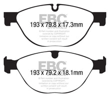 Load image into Gallery viewer, EBC Yellowstuff Brake Pads for Jaguar F-Type 2014-2016 * High-Performance Street and Track Use