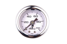 Load image into Gallery viewer, Aeromotive 0-100 PSI Fuel Pressure Gauge with Liquid Filled Design and Integral Equalizer Valve