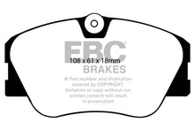 Load image into Gallery viewer, EBC DP2577 Greenstuff 2000 Series Front Brake Pads for 1986-1993 Mercedes-Benz 190E and 300E