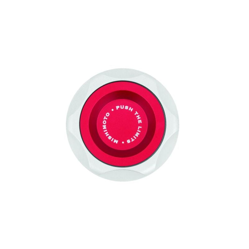 Mishimoto CNC Billet Oil Filler Cap for Subaru Engines - Red