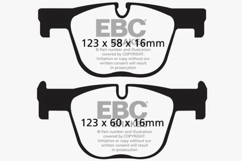 EBC Bluestuff NDX Rear Brake Pads for BMW 2014-2015 335i and 430 Coupe/Gran Coupe