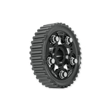 Load image into Gallery viewer, AEM Tru-Time Adjustable Camshaft Gear for Honda D16 Engines - Black Anodized, 5-Bolt Design