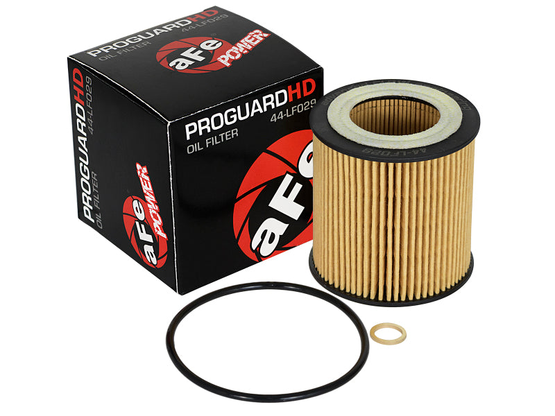 aFe Pro Guard D2 Oil Filter for BMW 2006-2019 Gas Vehicles (Part No. AFE44-LF029-MB) * 4 Pack