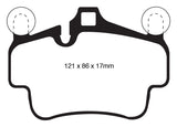 EBC Yellowstuff Brake Pads for Porsche 911 (997) - Front, High-Performance Street and Track Use