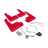 Rally Armor 15-21 Subaru WRX/STI Red UR Mud Flap with White Logo - Durable Polyurethane Design