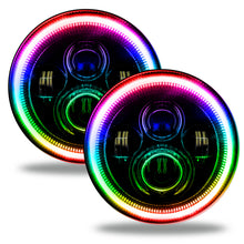 Load image into Gallery viewer, Oracle Lighting 7-Inch High Powered LED Headlights with ColorSHIFT for Jeep Wrangler and Off-Road Vehicles
