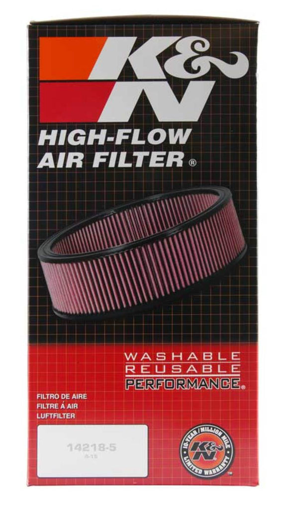 K&N Engineering Universal Round Air Filter 9-inch OD, 7-1/2-inch ID, 4-inch Height