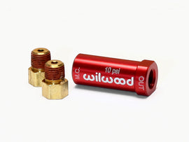 Wilwood Residual Pressure Valve - 10 PSI with Fittings - Red