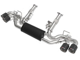 aFe MACH Force-Xp 3-Inch to 2-1/2-Inch Stainless Steel Cat-Back Exhaust System with Carbon Fiber Tips for Chevrolet Corvette C8 (2020-2025) 6.2L V8