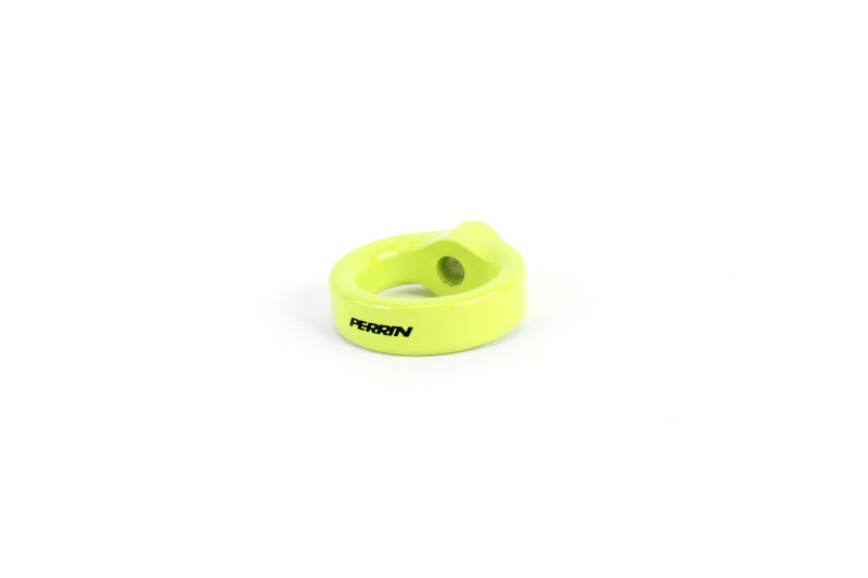 Perrin Performance Tow Hook Upgrade Kit in Neon Yellow for PERRIN License Plate Relocation