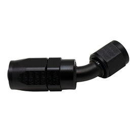 DeatschWerks 6AN Female Swivel 45-Degree Hose End CPE in Anodized Matte Black
