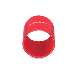 Mishimoto 3.0 Inch Red Silicone Straight Coupler - High-Performance Automotive Hose
