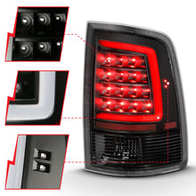 Load image into Gallery viewer, ANZO LED Tail Light Assembly for Dodge Ram 1500 and 2500 - Clear Lens, Black Housing - Pair