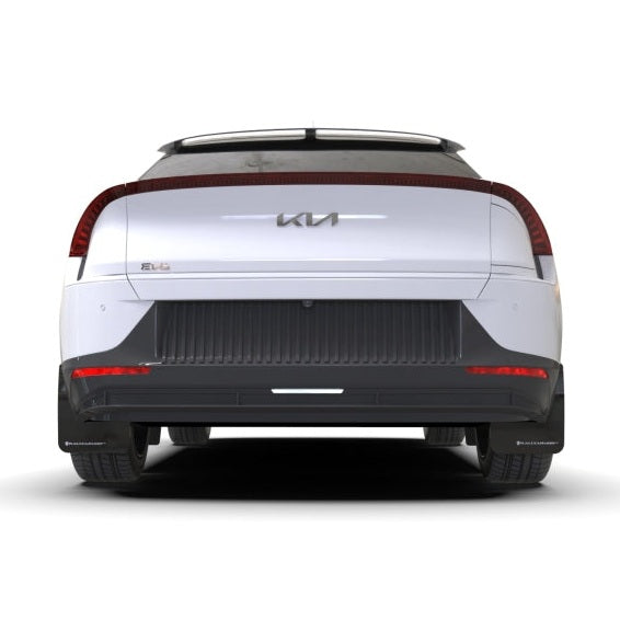 Rally Armor UR Series Black Mud Flaps for Kia EV6 (Part Number: ralMF91-UR-BLK-BL)