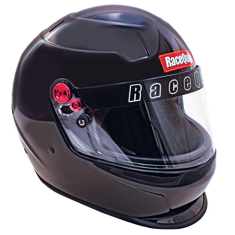 Racequip Gloss Black PRO20 SA2020 Large Helmet - Automotive Race Safety Gear