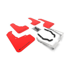 Rally Armor 18-23 Subaru Crosstrek Red UR Mud Flap with Black Logo – Durable Polyurethane Protection