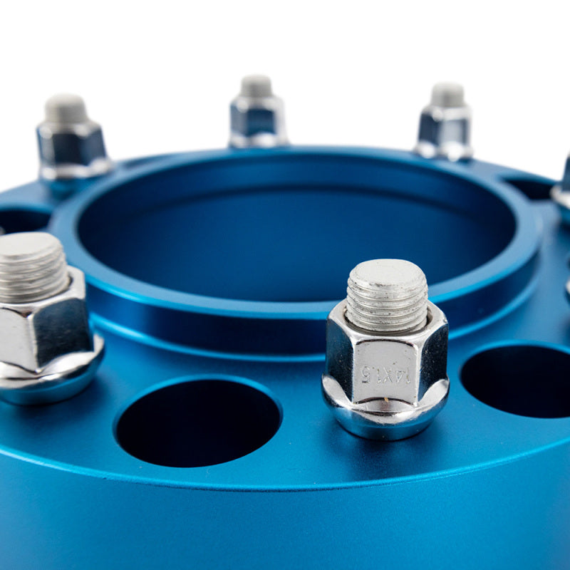 Mishimoto BNWS-001-500BL 50mm Blue Hub-Centric Wheel Spacers, 6x139.7 Bolt Pattern
