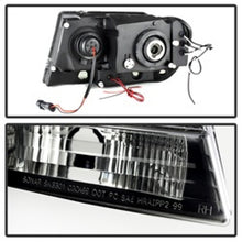 Load image into Gallery viewer, Spyder Jeep Grand Cherokee 99-04 Projector Headlights with LED Halo - Black Smoke