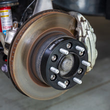 Load image into Gallery viewer, Mishimoto 25mm Hub-Centric Wheel Spacers, 6x139.7 Bolt Pattern, 95.1mm Bore, M14x1.5 - Blue | misBNWS-013-250BL