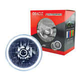 ORACLE Lighting 7 Inch Sealed Beam Headlight with White Halo – Classic Car and Truck Replacement