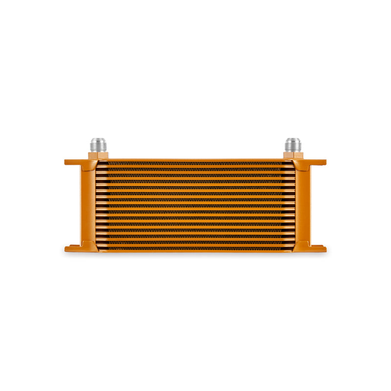 Mishimoto Universal 16-Row Oil Cooler Gold – High-Performance Engine Cooling Solution