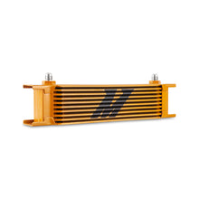 Load image into Gallery viewer, Mishimoto Universal -6AN 10-Row Oil Cooler in Gold Finish